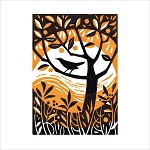 dubbele wenskaart met envelop
15 x 15 cm
kringlooppapier